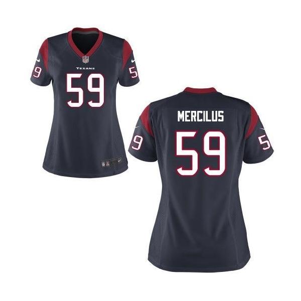 RYANS Houston #59 Womens Football Jersey - DeMeco Ryans Womens Football Jersey (Blue)_Free Shipping