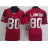 JOHNSON Houston #80 Womens Football Jersey - Andre Johnson Womens Football Jersey (Red)_Free Shipping