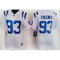 FREENEY Indianapolis #93 Womens Football Jersey - Dwight Freeney Womens Football Jersey (White)_Free Shipping