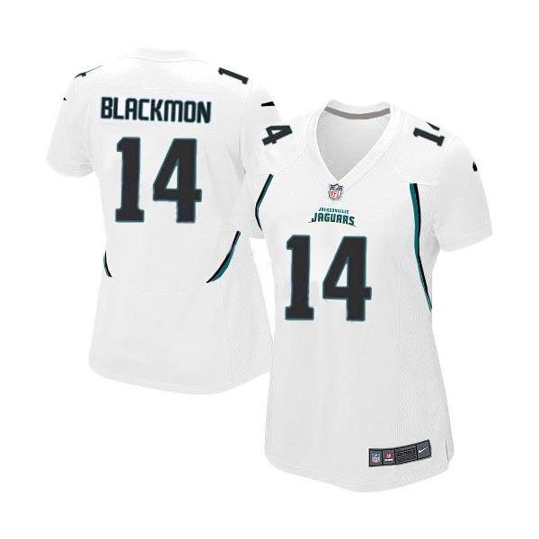 BLACKMON Jacksonville #14 Womens Football Jersey - Justin Blackmon Womens Football Jersey (White)_Free Shipping