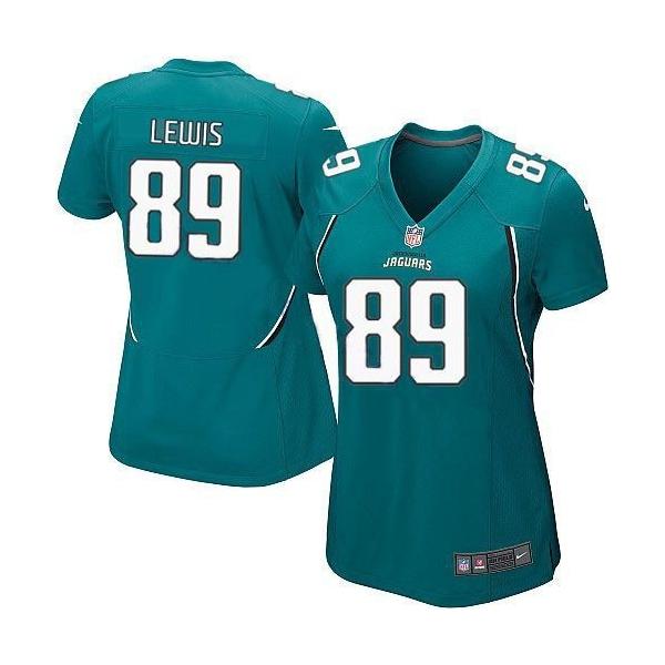 LEWIS Jacksonville #89 Womens Football Jersey - Marcedes Lewis Womens Football Jersey (Green)_Free Shipping