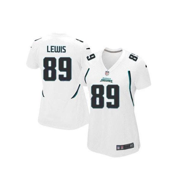 LEWIS Jacksonville #89 Womens Football Jersey - Marcedes Lewis Womens Football Jersey (White)_Free Shipping