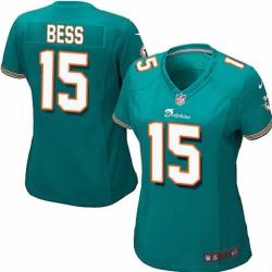 BESS Miami #15 Womens Football Jersey - Davone Bess Womens Football Jersey (Green)_Free Shipping