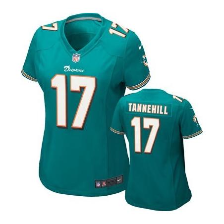 TANNEHILL Miami #17 Womens Football Jersey - Ryan Tannehill Womens Football Jersey (Green)_Free Shipping