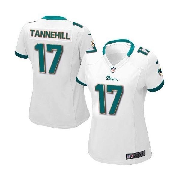 TANNEHILL Miami #17 Womens Football Jersey - Ryan Tannehill Womens Football Jersey (White)_Free Shipping