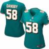 DANSBY Miami #58 Womens Football Jersey - Karlos Dansby Womens Football Jersey (Green)_Free Shipping