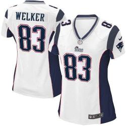 WELKER New England #83 Womens Football Jersey - Wes Welker Womens Football Jersey (White)_Free Shipping