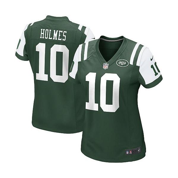 HOLMES NY-Jet #10 Womens Football Jersey - Santonio Holmes Womens Football Jersey (Green)_Free Shipping