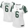 SANCHEZ NY-Jet #6 Womens Football Jersey - Mark Sanchez Womens Football Jersey (White)_Free Shipping