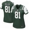 KELLER NY-Jet #81 Womens Football Jersey - Dustin Keller Womens Football Jersey (Green)_Free Shipping