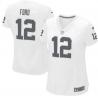 FORD Oakland #12 Womens Football Jersey - Jacoby Ford Womens Football Jersey (White)_Free Shipping