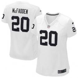 MCFADDEN Oakland #20 Womens Football Jersey - Darren McFadden Womens Football Jersey (White)_Free Shipping