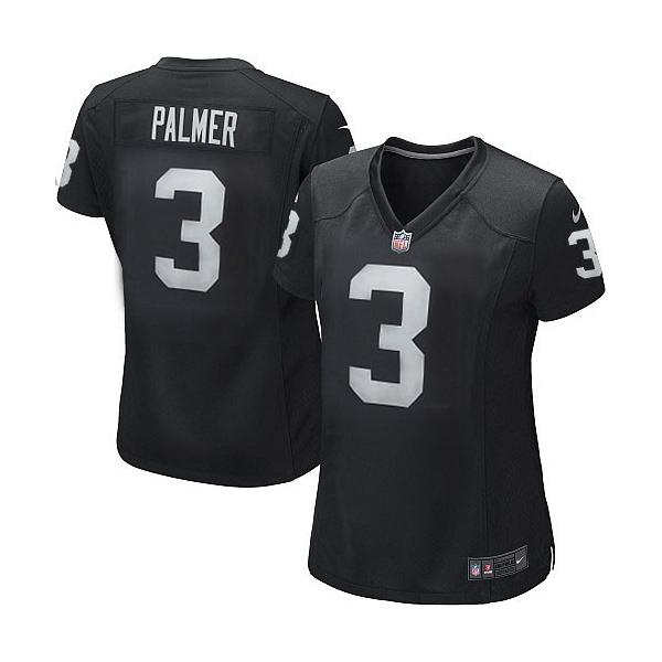 PALMER Oakland #3 Womens Football Jersey - Carson Palmer Womens Football Jersey (Black)_Free Shipping