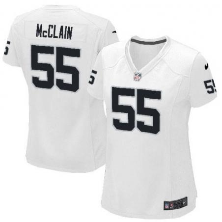 MCCLAIN Oakland #55 Womens Football Jersey - Rolando McClain Womens Football Jersey (White)_Free Shipping