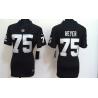 HEYER Oakland #75 Womens Football Jersey - Stephon Heyer Womens Football Jersey (Black)_Free Shipping