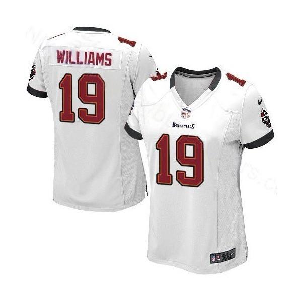 WILLIAMS Tampa Bay #19 Womens Football Jersey - Mike Williams Womens Football Jersey (White)_Free Shipping