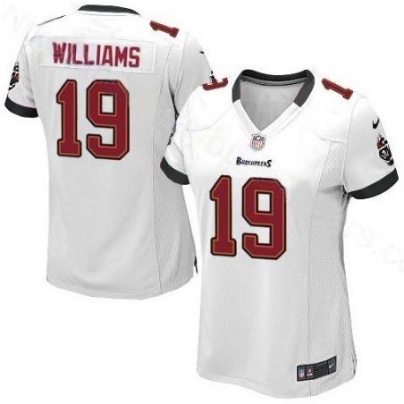 WILLIAMS Tampa Bay #19 Womens Football Jersey - Mike Williams Womens Football Jersey (White)_Free Shipping