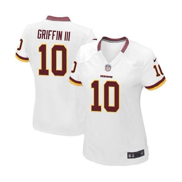 GRIFFIN III Washington #10 Womens Football Jersey - Robert Griffin III/RG3 Womens Football Jersey (White)_Free Shipping