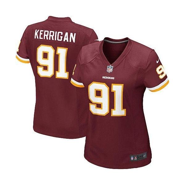 KERRIGAN Washington #91 Womens Football Jersey - Ryan Kerrigan Womens Football Jersey (Red)_Free Shipping