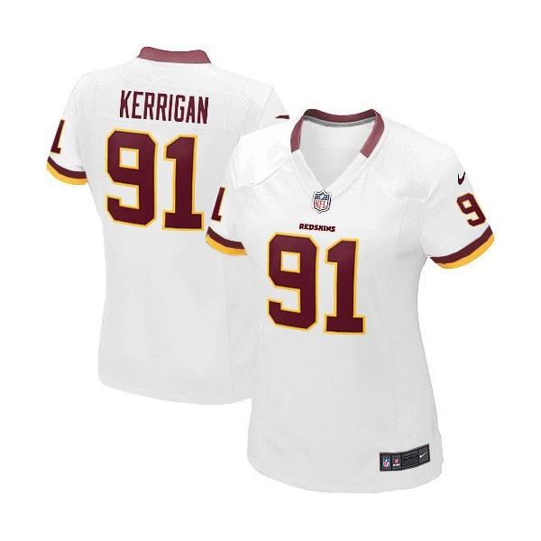 KERRIGAN Washington #91 Womens Football Jersey - Ryan Kerrigan Womens Football Jersey (White)_Free Shipping