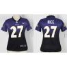 [Drift Fashion] RICE Baltimore #27 Womens Football Jersey - Ray Rice Womens Football Jersey (Purple-Black)_Free Shipping