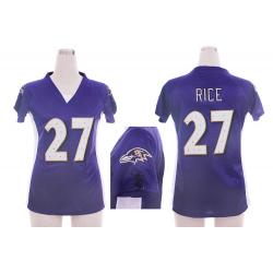 [Fashion I] RICE Baltimore #27 Womens Football Jersey - Ray Rice Womens Football Jersey (Purple)_Free Shipping