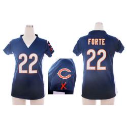 [Fashion I] FORTE Chicago #22 Womens Football Jersey - Matt Forte Womens Football Jersey (Blue)_Free Shipping