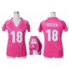 [Fashion I] GREEN Cincinnati #18 Womens Football Jersey - A.J. Green Womens Football Jersey (Pink)_Free Shipping