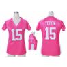 [Fashion I] TEBOW NY-Jet #15 Womens Football Jersey - Tim Tebow Womens Football Jersey (Pink)_Free Shipping