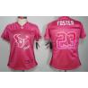 [FEM FAN II] FOSTER Houston #23 Womens Football Jersey - Arian Foster Womens Football Jersey (Red)_Free Shipping