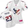 [FEM FAN II] FOSTER Houston #23 Womens Football Jersey - Arian Foster Womens Football Jersey (White)_Free Shipping