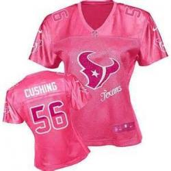 [FEM FAN II] CUSHING Houston #56 Womens Football Jersey - Brian Cushing Womens Football Jersey (Red)_Free Shipping