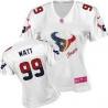 [FEM FAN II] WATT Houston #99 Womens Football Jersey - J.J Watt Womens Football Jersey (White)_Free Shipping