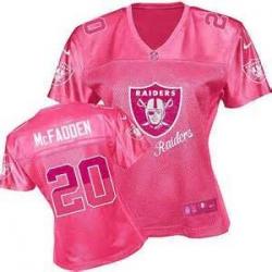 [FEM FAN II] MCFADDEN Oakland #20 Womens Football Jersey - Darren Mcfadden Womens Football Jersey (Red)_Free Shipping