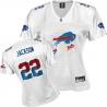 [FEM FAN I] JACKSON Buffalo #22 Womens Football Jersey - Fred Jackson Womens Football Jersey (White)_Free Shipping