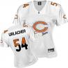 [FEM FAN I] URLACHER Chicago #54 Womens Football Jersey - Brian Urlacher Womens Football Jersey (White)_Free Shipping