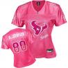 [FEM FAN I] JOHNSON Houston #80 Womens Football Jersey - Andre Johnson Womens Football Jersey (Pink)_Free Shipping