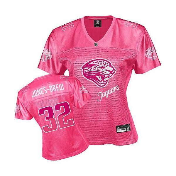 [FEM FAN I] JONES-DREW Jacksonville #32 Womens Football Jersey - Maurice Jones-Drew Womens Football Jersey (Pink)_Free Shipping