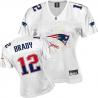 [FEM FAN I] BRADY New England #12 Womens Football Jersey - Tom Brady Womens Football Jersey (White)_Free Shipping