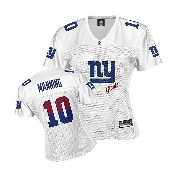 NY-Giant #10 Eli Manning womens jersey 