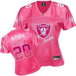 [FEM FAN I] MCFADDEN Oakland #20 Womens Football Jersey - Darren McFadden Womens Football Jersey (Pink)_Free Shipping