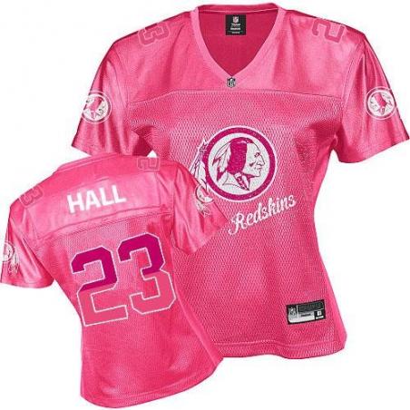 [FEM FAN I] HALL Washington #23 Womens Football Jersey - DeAngelo Hall Womens Football Jersey (Pink)_Free Shipping