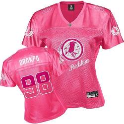 [FEM FAN I] ORAKPO Washington #98 Womens Football Jersey - Brian Orakpo Womens Football Jersey (Pink)_Free Shipping