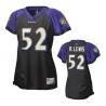 [Field Flirt Fashion I] LEWIS Baltimore #52 Womens Football Jersey - Ray Lewis Womens Football Jersey (Black)_Free Shipping