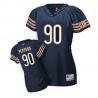 [Field Flirt Fashion I] PEPPERS Chicago #90 Womens Football Jersey - Julius Peppers Womens Football Jersey (Blue)_Free Shipping