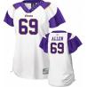 [Field Flirt Fashion I] ALLEN Minnesota #69 Womens Football Jersey - Jared Allen Womens Football Jersey (White)_Free Shipping