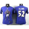 [Portrait Fashion] LEWIS Baltimore #52 Womens Football Jersey - Ray R.lewis Womens Football Jersey (Purple)_Free Shipping