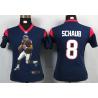 [Portrait Fashion] SCHAUB Houston #8 Womens Football Jersey - Matt Schaub Womens Football Jersey (Blue)_Free Shipping