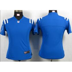 [Portrait Fashion] Indianapolis Womens Football Jersey - Womens Football Jersey (Blue,Blank)_Free Shipping