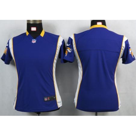 [Portrait Fashion] Minnesota Womens Football Jersey - Womens Football Jersey (Purple,Blank)_Free Shipping